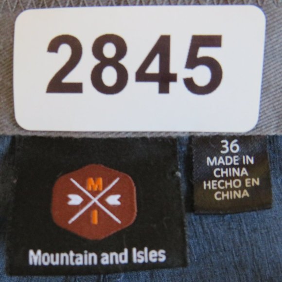 Mountain & Isles* Men's 2" Belt Loop Multipocketed‎ Flat Front Shorts~ Size 36 - Picture 3 of 13